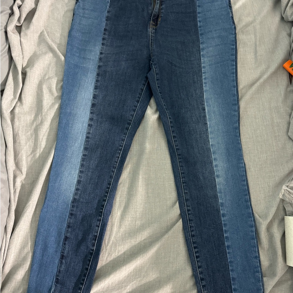 Women's Two-Tone Blue Jeans